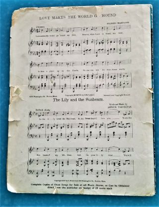 Wonderland That ' s The Place For Me 1908 Sheet Music Mass PARK & AIRSHIP Cover 3