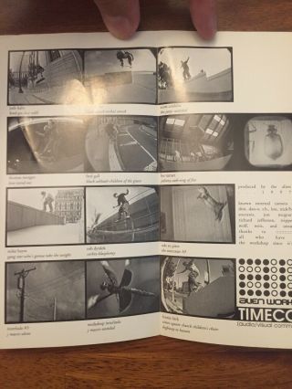 Alien Workshop Skateboard VHS Timecode 1997 Great Shape Vintage Fred Gall Dyrdek 3