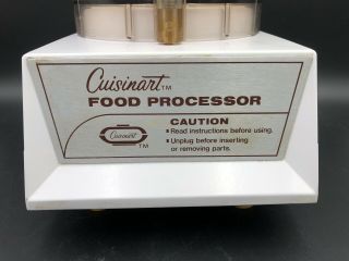 Vintage Cuisinart Food Processor CFP - 5 Made In France by Robot Coupe 3