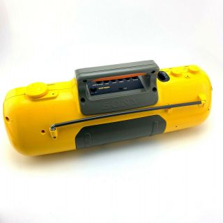 Vintage Sony Sports Yellow Mega Bass CFS - 904 Boombox Radio Cassette | Modded 2