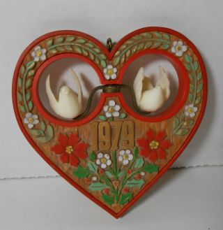 1979 Hallmark Twirl About Dove In Swedish Norwegian Theme Christmas Ornament