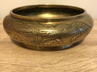 Antique Bronze / Brass ? Censer Incense Burner Bowl Xuande Mark Battle Scene