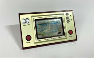 Vintage 1981 Nintendo Game & Watch Octopus Wide Screen Oc - 22 |