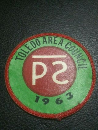 Scout Toledo Area Council 1963 Philmont Contingent Silkscreened Sateen Patch