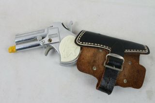 Rare Hubley Panther Cap Gun Vintage Toy - Spring Loaded Wrist Pop Out Derringer