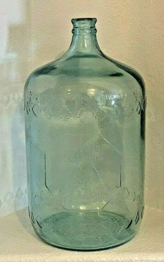 Vintage Arrowhead Embossed 5 Gallon Glass Water Bottle