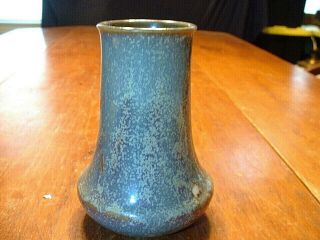 Vintage Japanese Art Pottery Vase With Crystaline Glaze