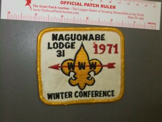 Boy Scout Oa 31 Naguonabe Lodge 1971 Event 6613ee