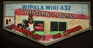 Oa Wipala Wiki Lodge 432 Bsa Grand Canyon Antelope On Corner Of Winslow Az Flap