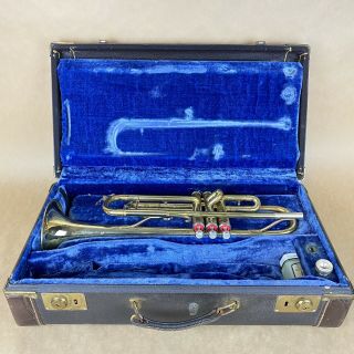 King 600 Trumpet - Made In The Usa - Hard Case - Mouthpiece - Vintage