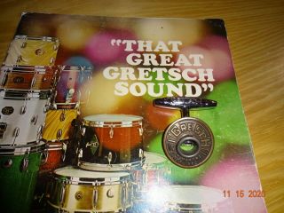 Vintage Gretsch Drum Set Round Badge Grommet Emblem For Bass Drum 50 