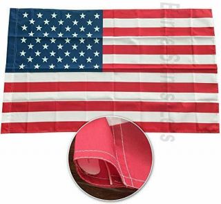 Aws 3x5 Ft American Flag With Sleeve Pole Pocket - Usa Polyester (imported)