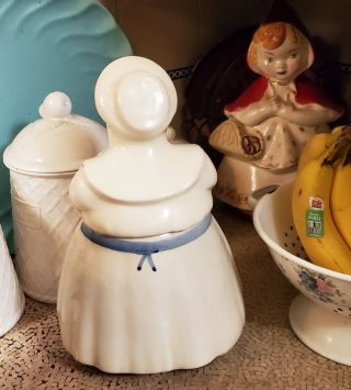 Vintage Shawnee Pottery USA Blonde Dutch Girl Cookie Jar Cooky 2