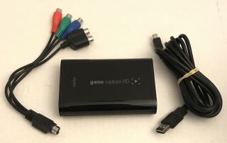 Elgato Game Capture Hd 2gc309901000 W/usb And Av Adapter Cords Vintage Gaming