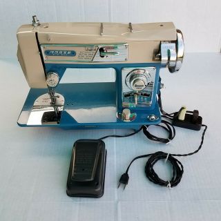 Vintage Morse Zig Zag 4300 Sewing Machine Heavy Duty Japan Runs Smooth.