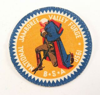Vintage 1950 National Jamboree Canvas Round Boy Scout Of America Bsa Patch
