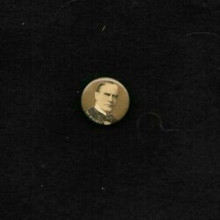William Mckinley 7/8 In.  Gold Background W/whitehead And Hoag