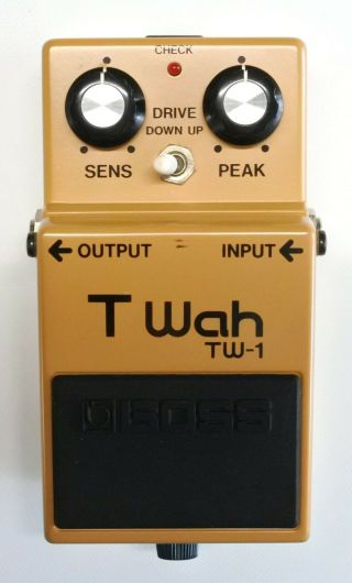 Boss Tw - 1 T Wah Vintage Guitar Effects Pedal Mij 1986 37 Dhl Express Or Ems