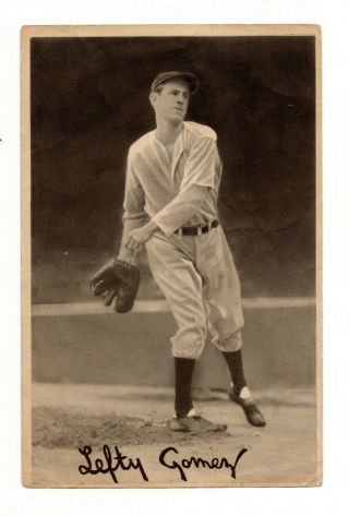 Vintage 1939 Lefty Gomez Pitcher Baseball Diamond Star The Goudey Gum Co.  Card