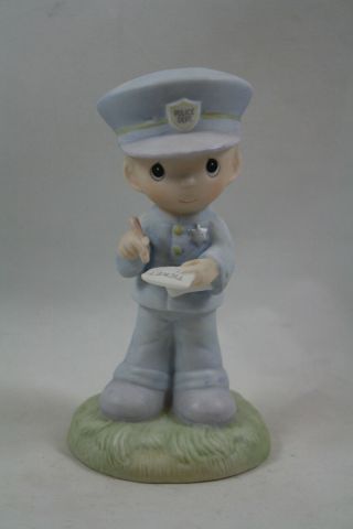 Precious Moments It Is Better To Give Than To Receive Policeman Figurine