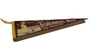 Vintage San Francisco California Fisherman’s Wharf Soft Felt Pennant 26”