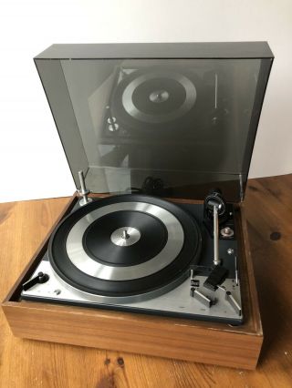 Vintage Dual 1219 Turntable With Dust Cover Repair Only