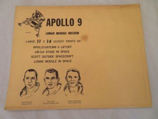 1969 Nasa Apollo - 9 Photos 11x14 - Litho Print Set Of 4