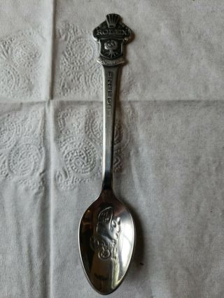 Vintage Souvenir Collector Spoon Demi Tasse Rolex Bucherer Of Switzerland Rare