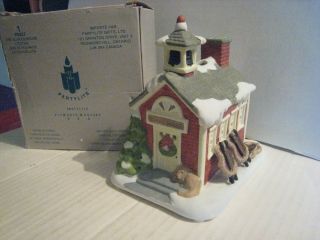 Vintage Partylite Christmas The Schoolhouse; Tealight Candle Holder; P0427;,  Box