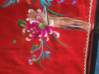 Chinese silk hand embroidered skirt panels 3