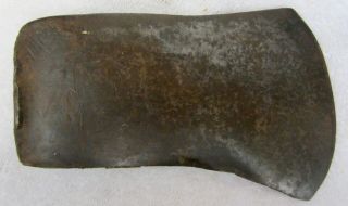 Vintage MWH Co HAND MADE Single Bit AXE HEAD Marshall Wells Hardware Embossed MN 3