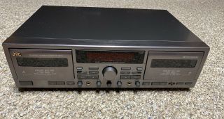 Jvc Td - W709 Stereo Double Cassette Tape Deck Recording Processor Vtg Fast
