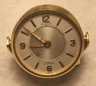 Vintage Lecoultre 8 Day,  Alarm Clock,  Not