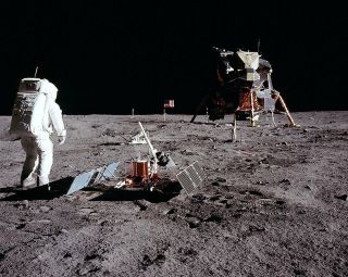 Apollo 11 Buzz Aldrin Tranquility Base 8x10 Silver Halide Photo Print