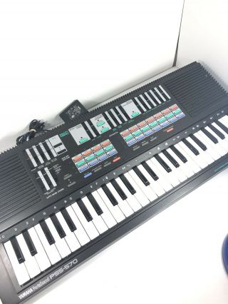 Yamaha Portasound Pss - 570 Synth Keyboard Japan Vintage 1980 