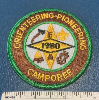 1980 Orienteering Pioneering Boy Scout Camporee Patch Camp Uniform Badge Generic