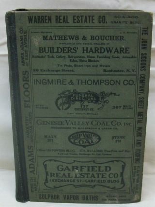 1918 Citizen & Business Directory Rochester,  Ny Book City Register (hc)