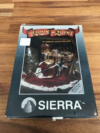 Kings Quest - Vintage Apple II Computer Game - Sierra On - line 1984 - Shrink Box 2
