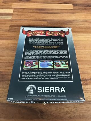 Kings Quest - Vintage Apple II Computer Game - Sierra On - line 1984 - Shrink Box 3