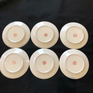 Antique Chinese Rose Medallion Porcelain Plates Set of 6 2
