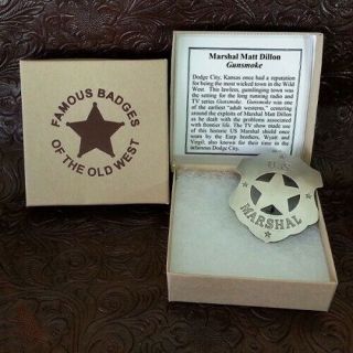 Us Marshal Matt Dillon - Marshal Badge - - Obsolete