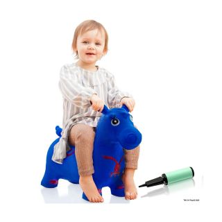 Play22 Horse Hopper Blue - Inflatable Horse Bouncer Pump - Boun.