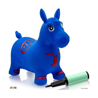 Play22 Horse Hopper Blue - Inflatable Horse Bouncer Pump - Boun. 2