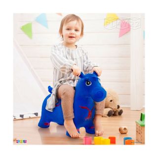 Play22 Horse Hopper Blue - Inflatable Horse Bouncer Pump - Boun. 3