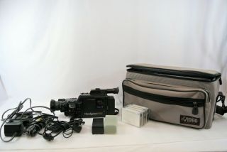 Sony Handycam Pro Ccd - V9 Video 8 Camera Recorder W/ Accessories Camcorder Vtg