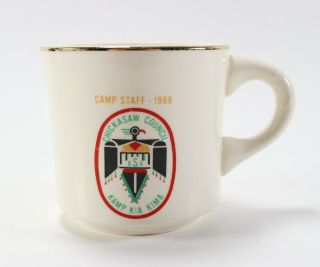 Vintage 1969 Camp Staff Kia Kima Chickasaw Boy Scouts Of America Coffee Mug Cup
