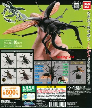 Bandai Stag Beetle Gashapon Figure Model Kit Prosopocoilus Giraffa 2