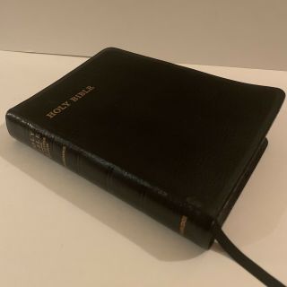 Cambridge Cameo Kjv Holy Bible Black Leather 7.  5 X 5.  5 Inches Vintage 71xrl