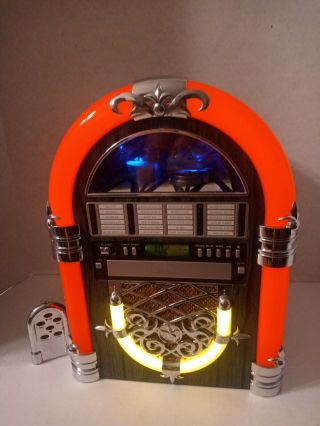 Crosley Vintage Tabletop Jukebox Am/fm Radio Cd Player