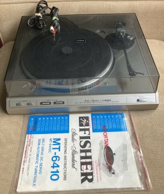 Vintage Fisher Studio Standard Mt - 6410 Stereo Belt Drive Turntable Japan